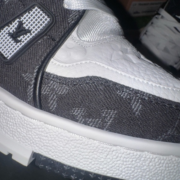 Louis Vuitton Monogram Black and White Sneakers - Picture 6 of 7